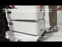 에너지 저장 CCS 1 CCS 2 가지고 다닐 수 있는 전기 자동차 충전기 배터리 19.2 킬로와트시