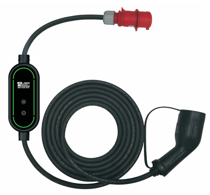 조정할 수 있는 11kW 유형 2 EV 충전기 가지고 다닐 수 있는 누실 방지 480V Amps