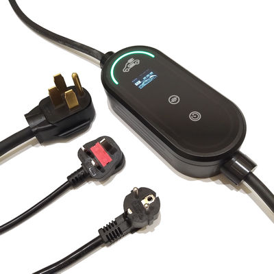 IP67 유형 B 보호 온도 감지기를 가진 똑똑한 휴대용 EV 충전기 16A 3.6kW