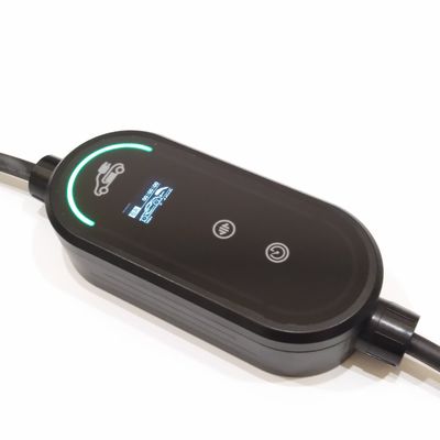 주문 휴대용 11kW EV 충전기 Type 2 스마트 앱, 최대 3상 5M/7M/10M 전기차 충전기, 2.4인치 LCD 디스플레이, 휴대 가방, 브래킷, 케이블 홀더, 이동식 월박스 충전 스테이션 온라인 제품