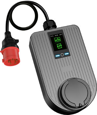구입하다 7.4kW 타입 2 휴대용 EV 충전기 CEE 플러그 싱글 단계 32A 홈 충전 2.8인치 LCD 온라인 제품