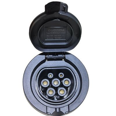 주문 UL94 V-0 32A EV 충전 부속물은 2개 충전 소켓을 타이핑합니다 온라인 제품