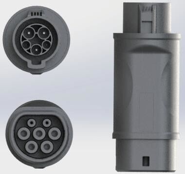 1 EV 어댑터를 타이핑하기 위해 케이블 접속기에게 유형 2를 청구하는 220V 32A EV