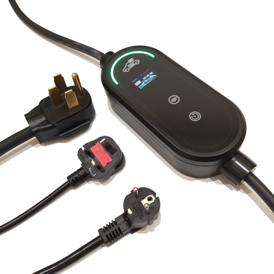 좋은 가격 IP67 유형 B 보호 온도 감지기를 가진 똑똑한 휴대용 EV 충전기 16A 3.6kW 온라인으로