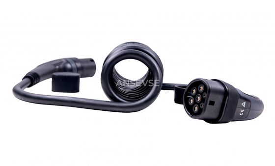 좋은 가격 전기 자동차 충전기 16A 480V 3은 2 ev 코일 케이블을 타이핑하기 위해 11kW 스파이럴 케이블 IEC 62196 유형 2를 단계적으로 시행합니다 온라인으로
